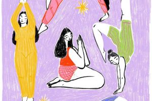 Ilustración cuatro mujeres / Blasina Rocher